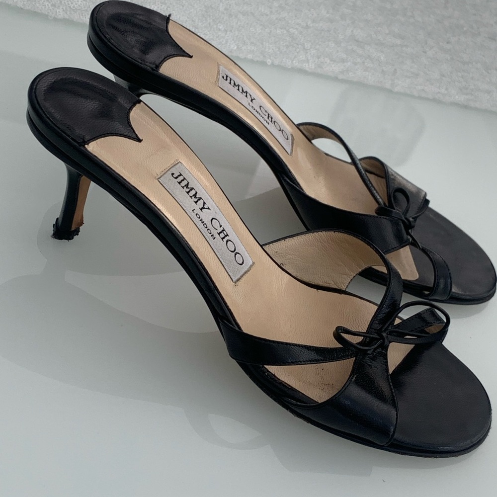 Jimmy Choo kitten heel slides size 36